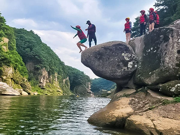 홈 13 용인대 한탄강 래프팅 단체 사진